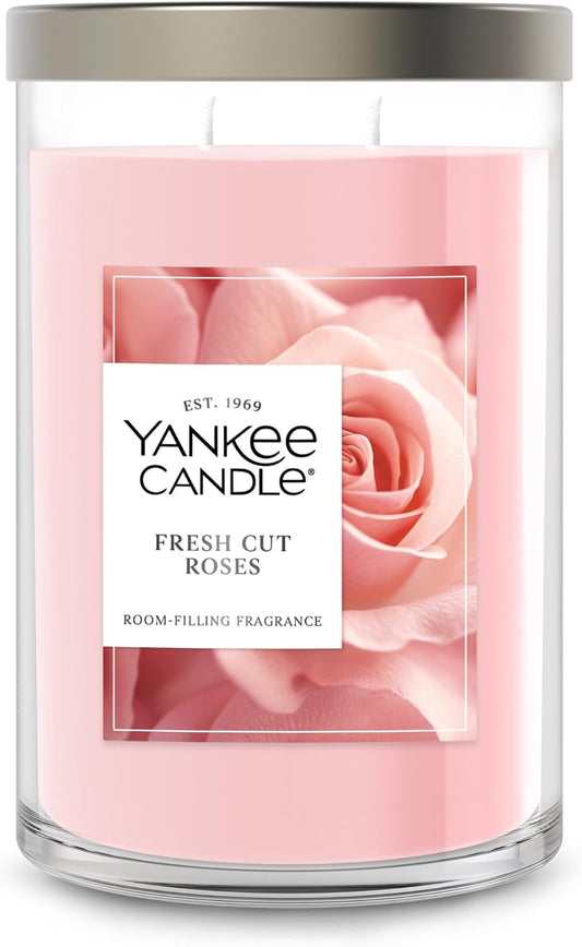Fresh Cut Roses Scented Candle, 20Oz Large Tumbler