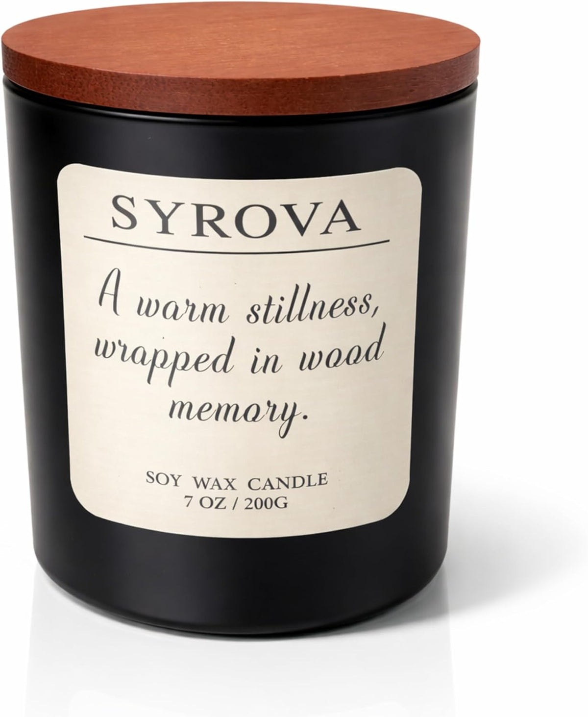 Vanilla & Cedarwood Candle, Luxury Scented Soy Candle 7Oz, Cozy Sweet Fragrance for Home, Long Lasting Aromatherapy Candle, Gift for Women, Modern Jar Candle