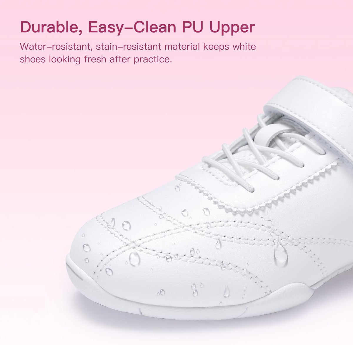 Cheer Shoes Girls Leather Dance Sneakers