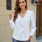 Womens Dressy Casual Blouse Business Long Sleeve Tops