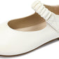 Girls Mary Jane Shoes Soft Sole Comfortable Ballerina Flat Ballet Dress Shoes for Little Kids Patent Leather School Wedding Party Wide Feet Friendly