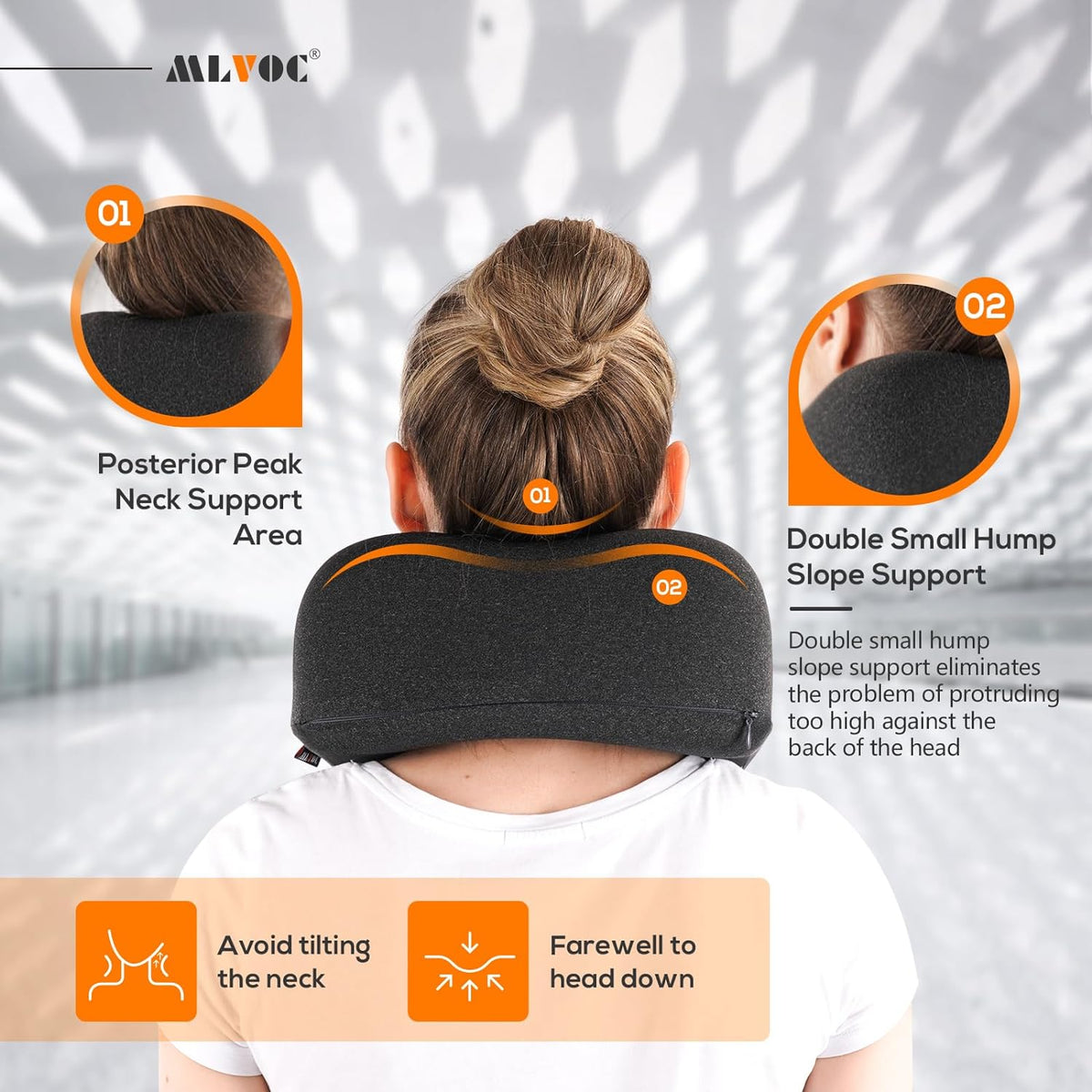 Airplane Travel Neck Pillow for Sleeping, 3D-Eye Mask & Earplugs Kit