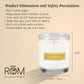 L'Aquila Fig and Bergamot Candle, Plant-Based Wax, 9Oz, RŌM Fragrance