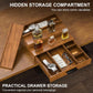 Walnut Wood Cologne Organizer for Men 3 Tier Cologne Stand,Wooden Cologne Holder