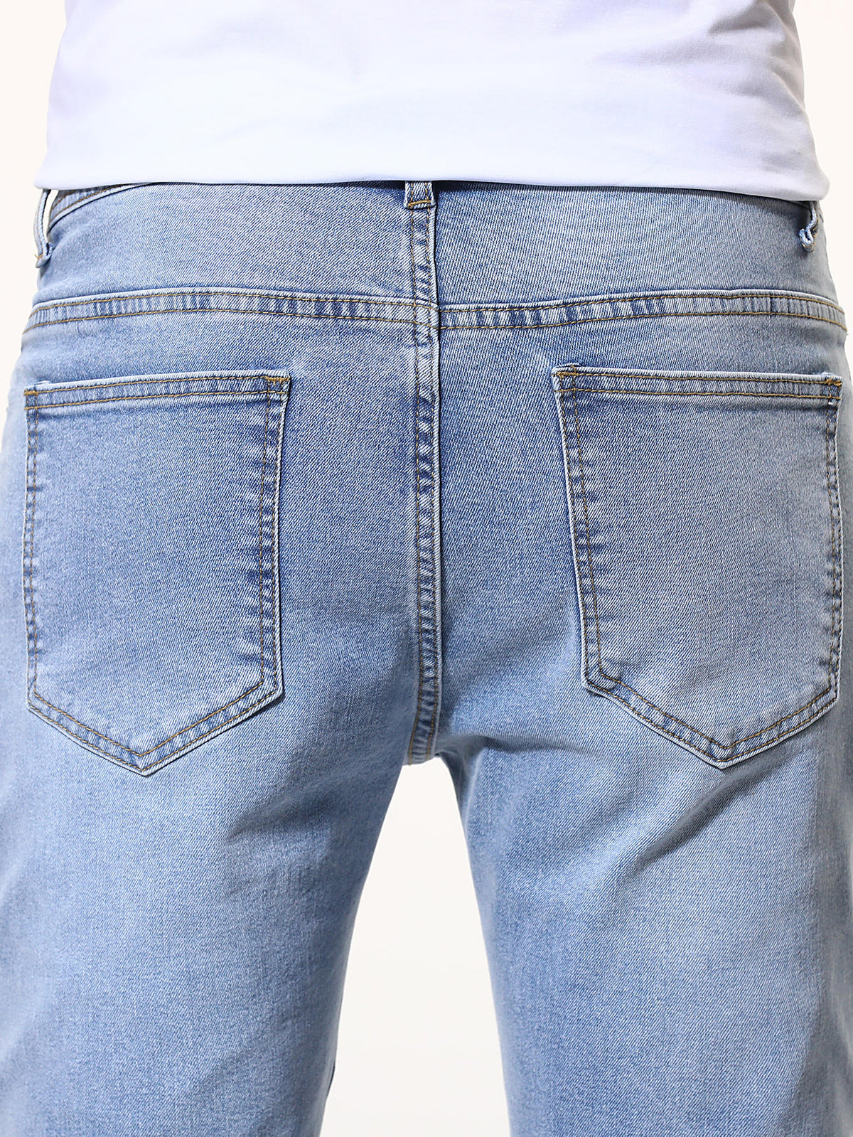 Men Ripped Solid Jeans