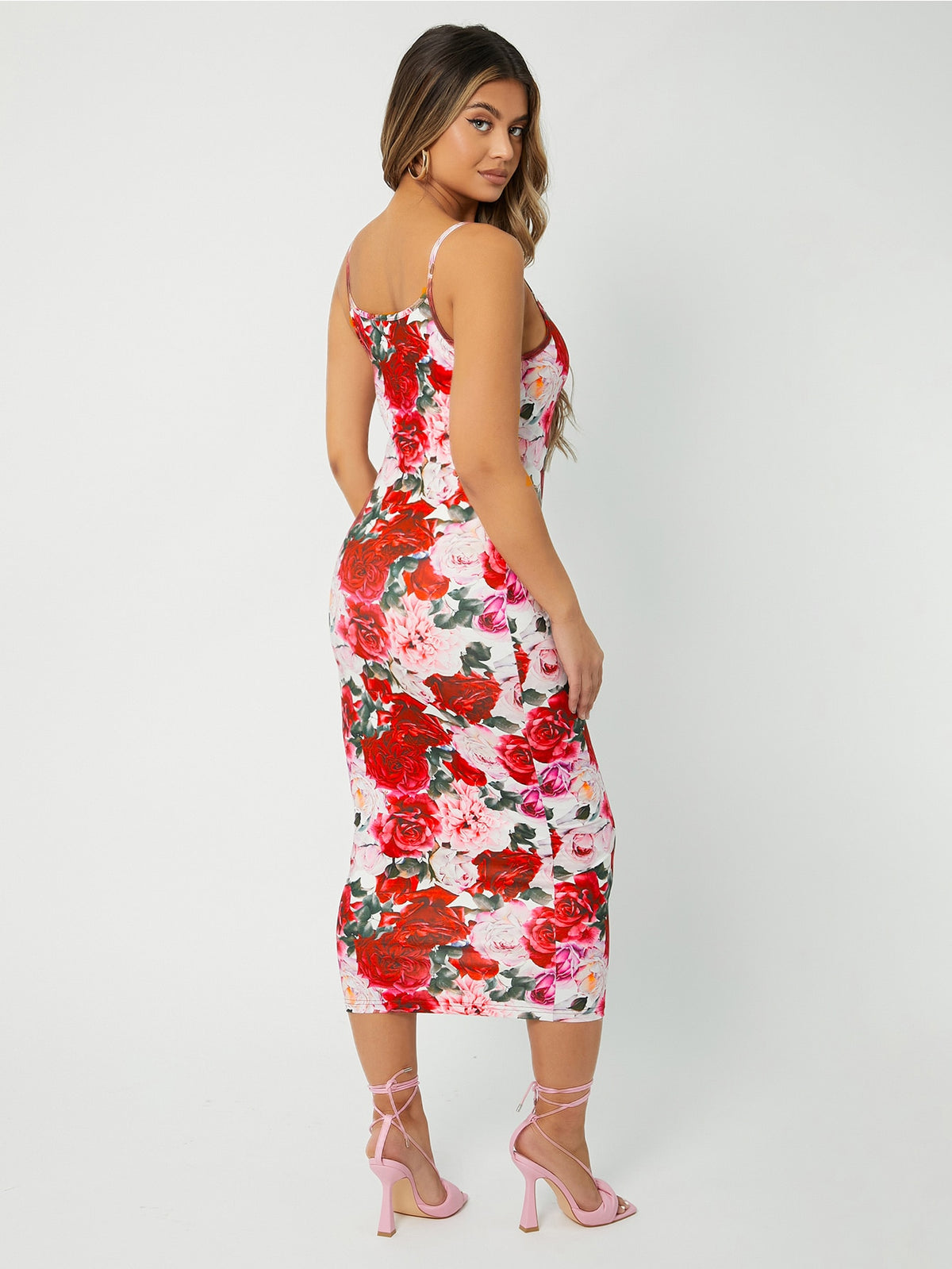 SXY Floral Print Bodycon Dress
