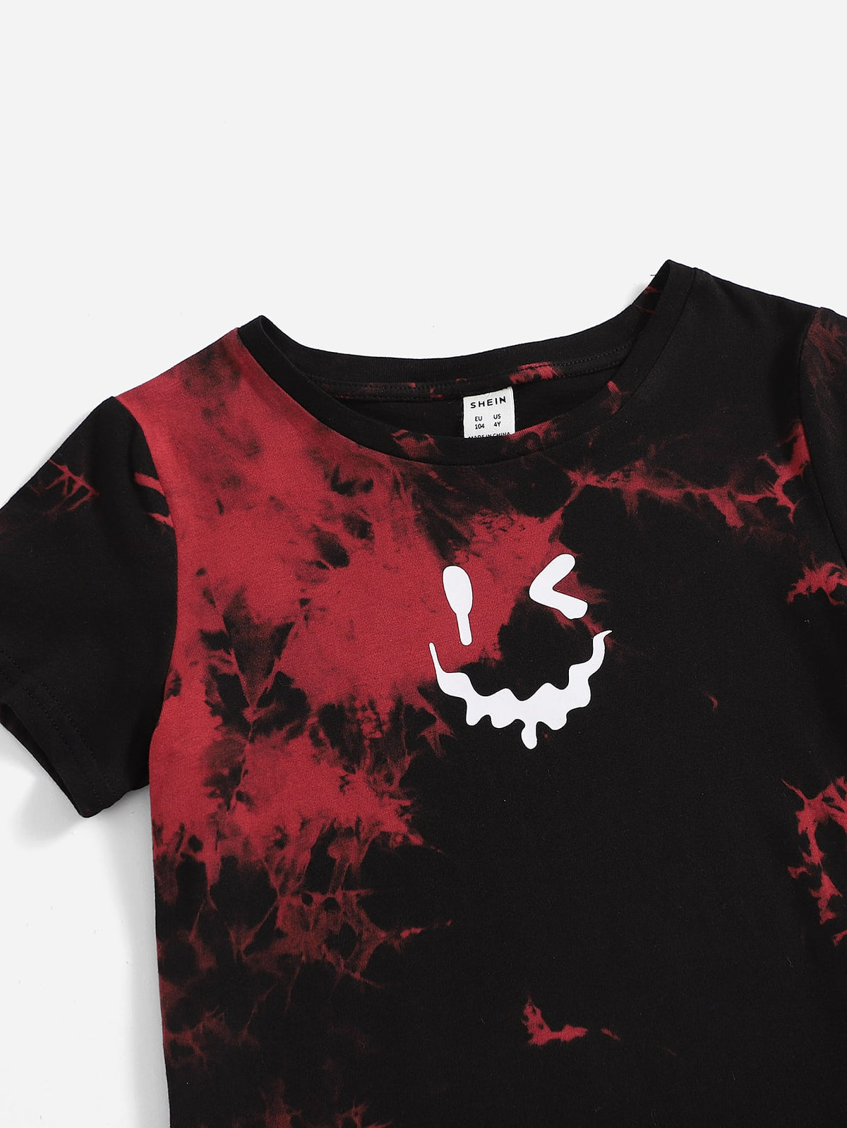 Toddler Boys Tie Dye Cartoon Graphic Tee Track Shorts Set