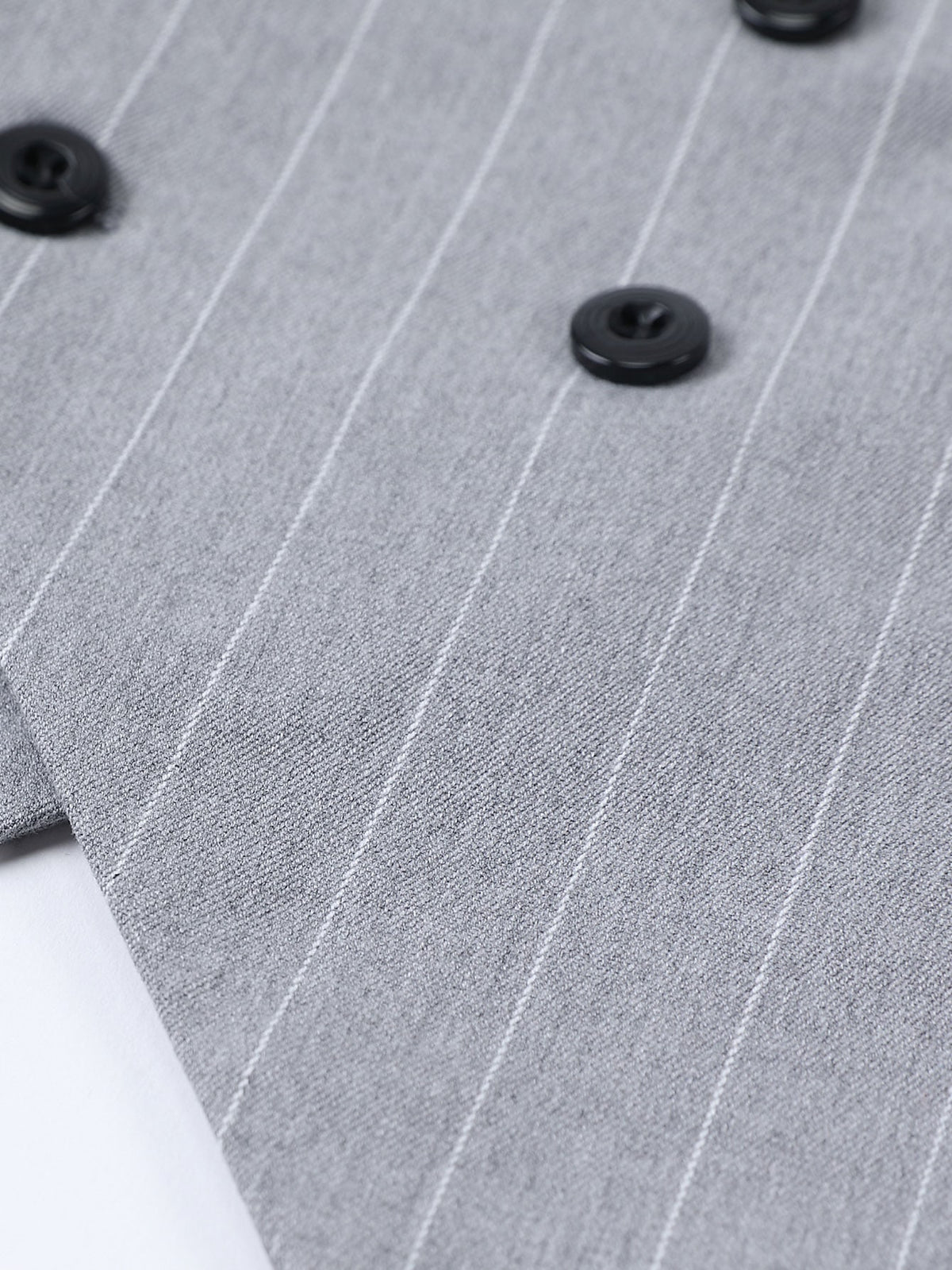 Men 1pc Pinstriped Strap Detail Waistcoat