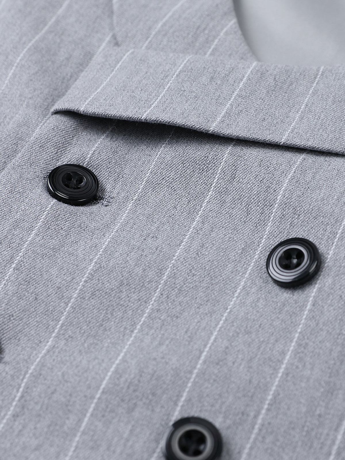 Men 1pc Pinstriped Strap Detail Waistcoat