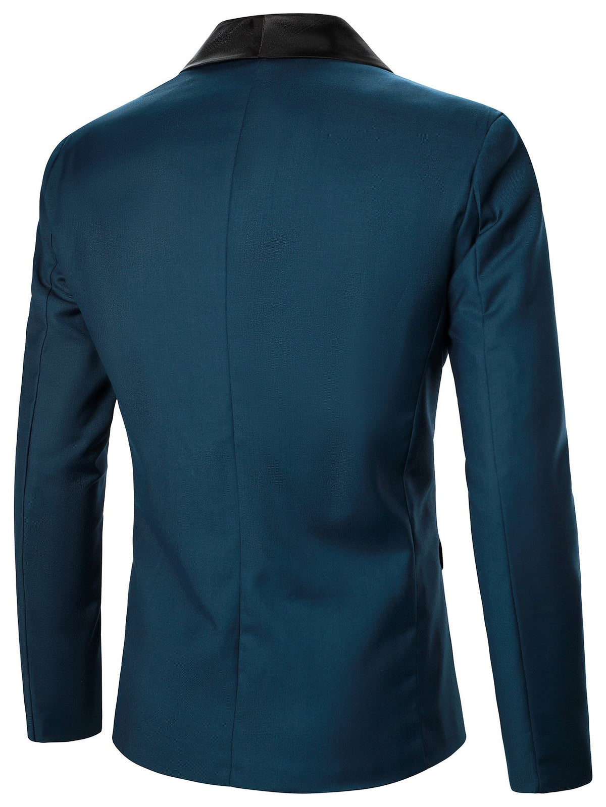 Men 1pc Contrast Shawl Collar Single Button Blazer