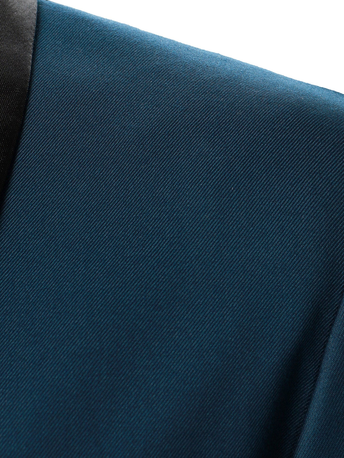 Men 1pc Contrast Shawl Collar Single Button Blazer