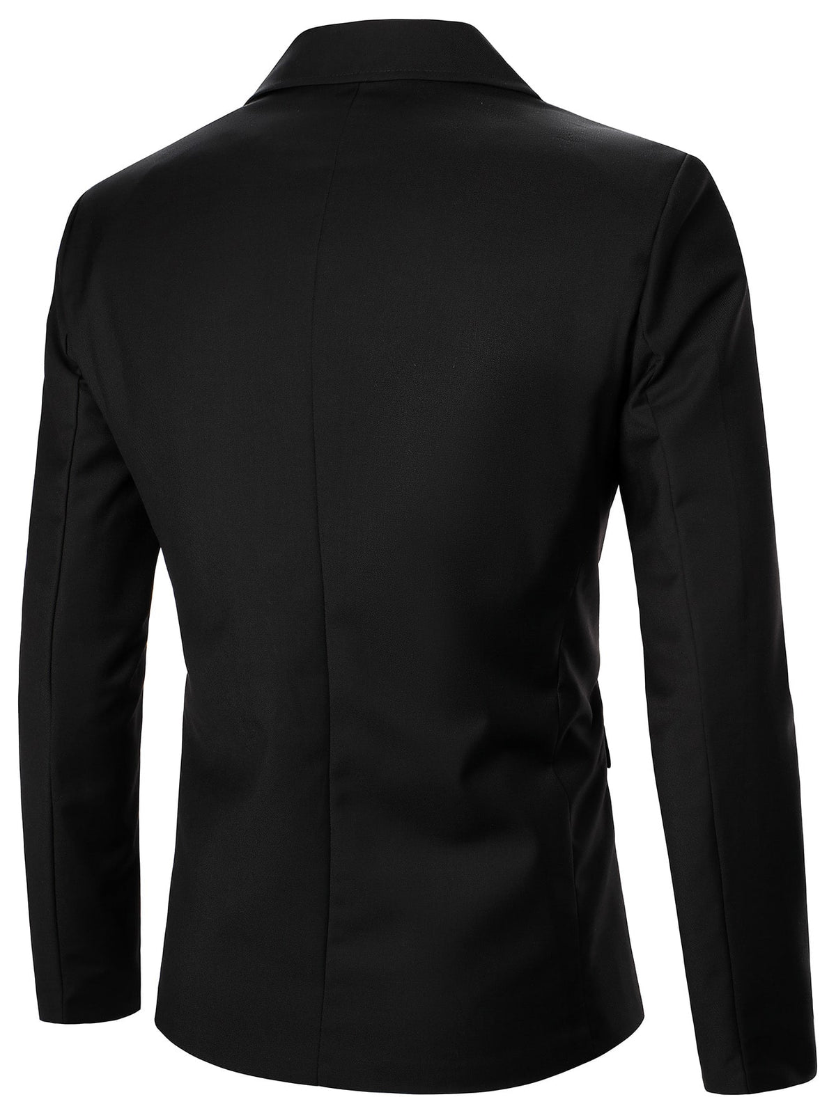 Men Chain Detail Single Button Blazer