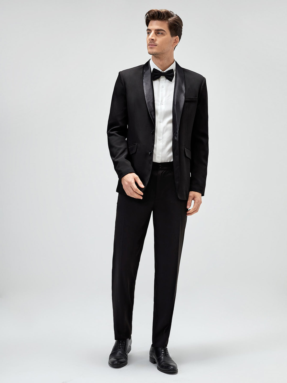 Men Shawl Collar Single Breasted Blazer