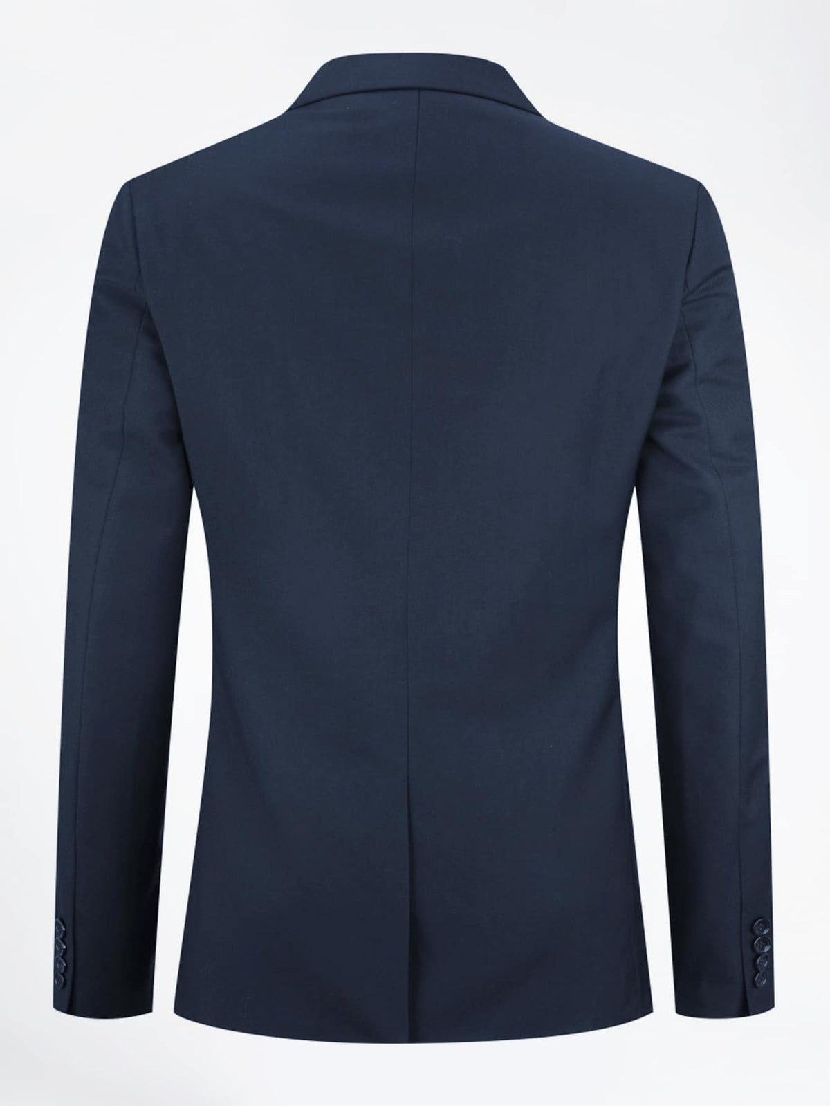 CLOUDSTYLE Men Contrast Detail Single Button Blazer