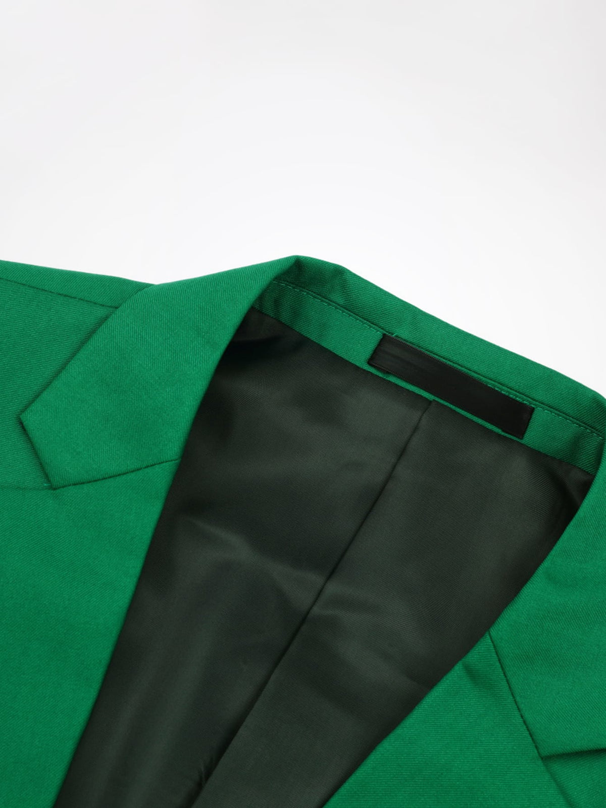 CLOUDSTYLE Men Contrast Detail Single Button Blazer