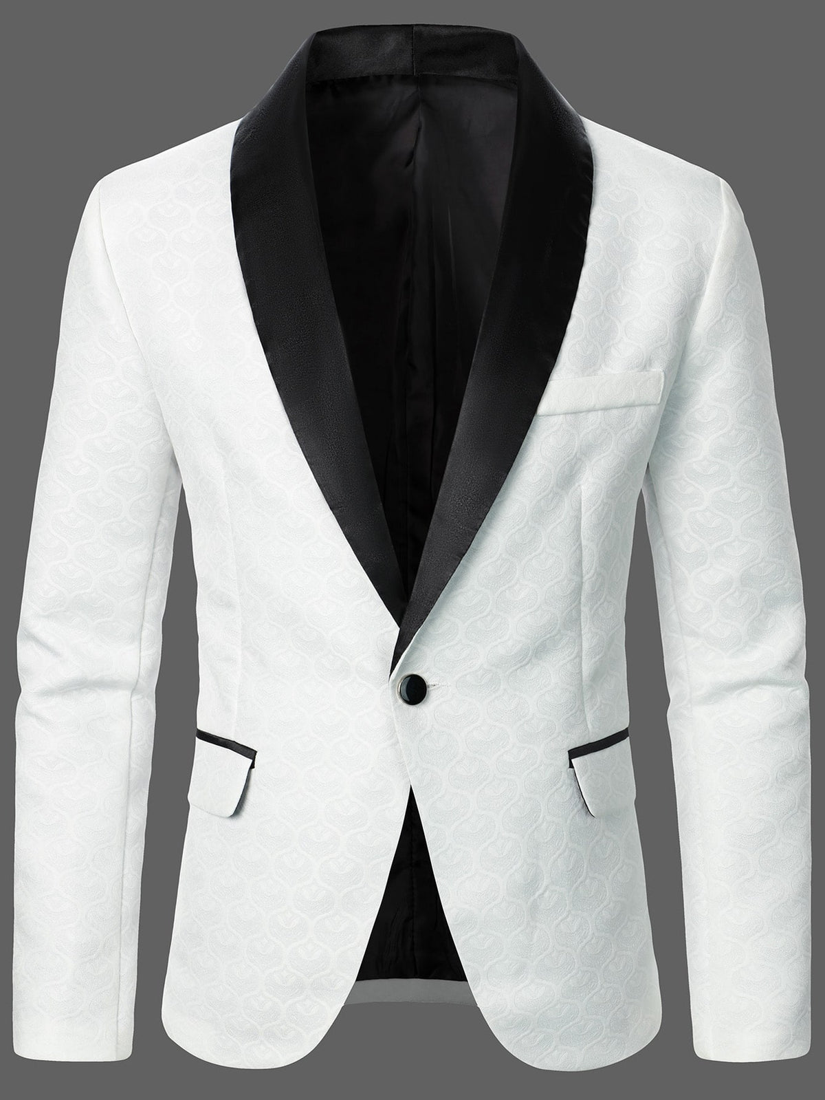 Men Contrast Shawl Collar Blazer