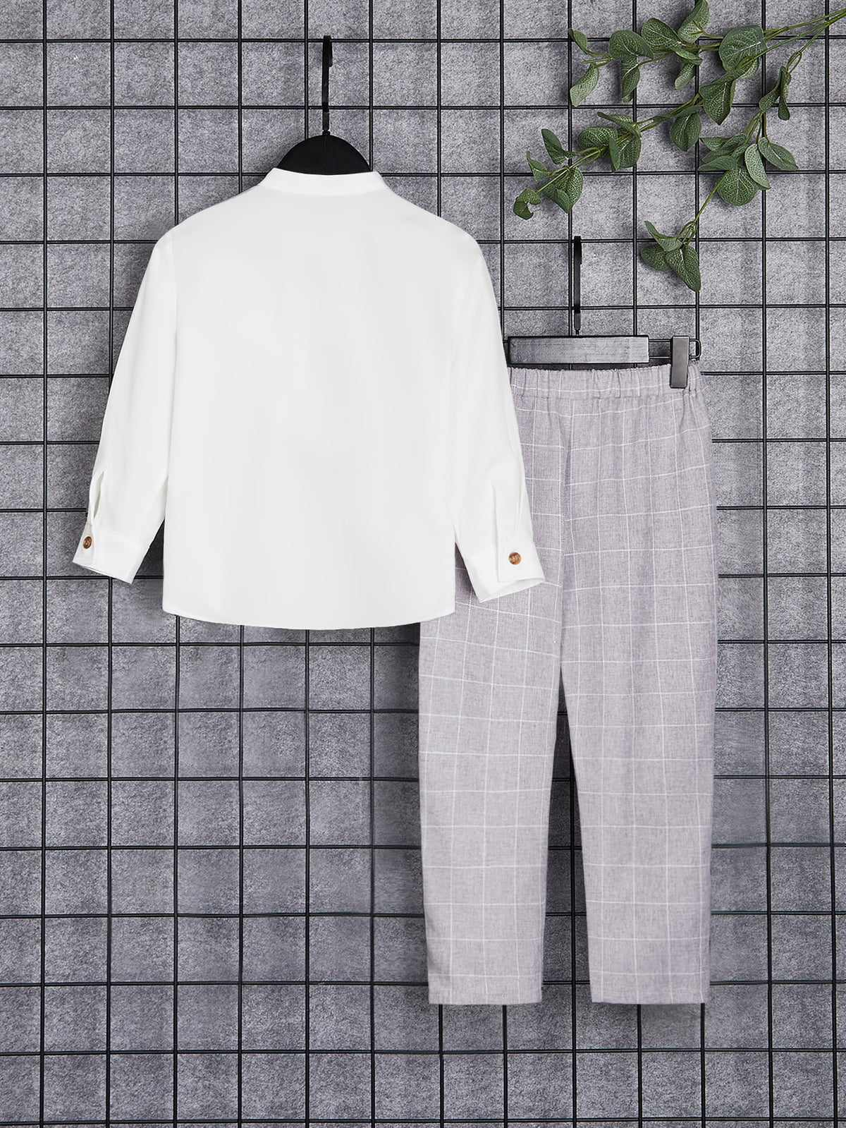 Toddler Boys Patched Pocket Shirt Pants
