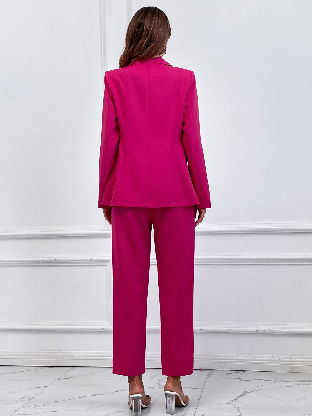 Double Breasted Blazer Tailored Pants