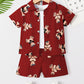 Toddler Boys Bear Print Shirt Shorts Without Tee