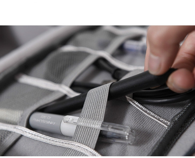 Travel Cable Bag Portable Digital USB Gadget Organizer Charger Wires Cosmetic Zipper Storage Pouch kit Case Accessories Supplies