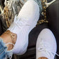Sneakers Shoes 2022 Fashion Lace Up Platform Women's Shoes Summer Plus Size Flat Mesh Sports Shoes Woman Vulcanize Shoes