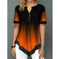 Shirt Blouse Fashion Large Size Tops Women Casual V Neck Shirt Ladies Loose Floral Print Tunic Shirt