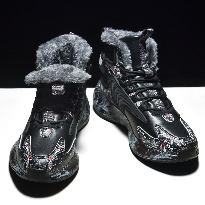 men boots 2022 New Winter Slippers Warm Men Shoes Waterproof Non-Slip Plush Sneakers Male tenis shoes